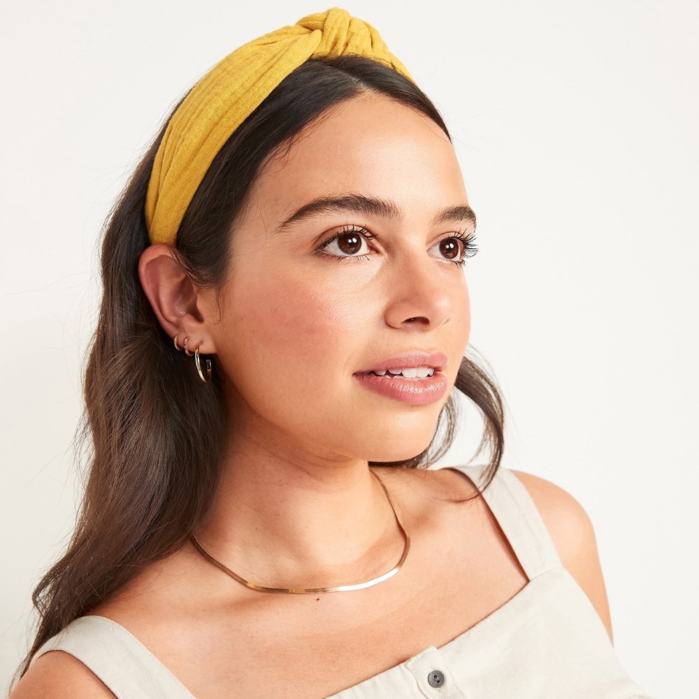 NWT Old Navy Yellow Fabric-Covered Headband